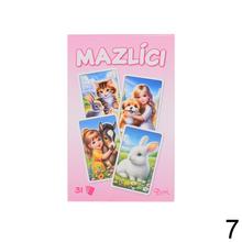 Detské kartové hry mix s obrázkami zvierat.