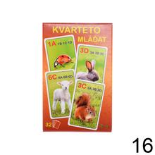 Detské kartové hry mix s obrázkami zvierat.