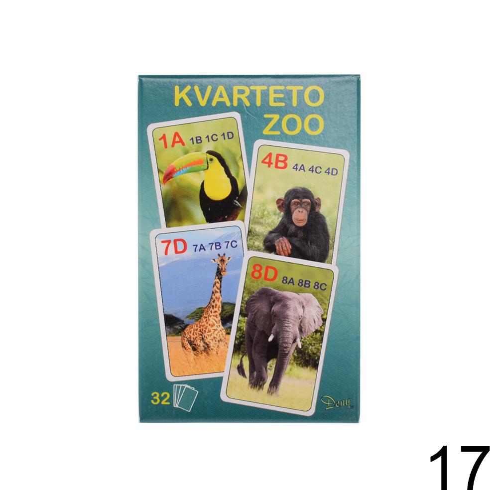 Detské kartové hry mix s obrázkami zvierat.