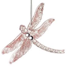 Závesné ozdoby v tvare vážky s glitrami.