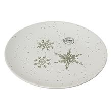 Vianočný tanier so snehovými vločkami