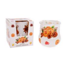 VOŇ.V SKLE CHRIST.ORANGE+CINNAMON 80GR/SAS6010/ - FLORASYSTEM