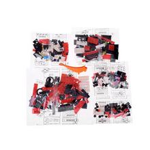 Technické bloky Športové auto Living Legend 917 v červenej farbe.