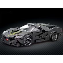 Technické bloky Športové auto ČIERNA LUXUSNÁ hyperautomobilka 298-dielna