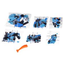 Technické bloky Retro auto MODRÝ KABRIOLET so zlatými diskami.