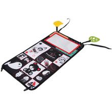 Skladacia senzorická hračka so zrkadlom a kontrastnou knihou.