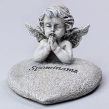 ANJEL MODLIACI NA SRDCI 10x9x8CM POLYRES=204067 - FLORASYSTEM