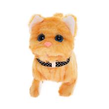 Plyšová mačka s modrými očami a čiernym golierom