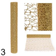 Sietka brokat v béžovej farbe, šírka 48 cm, dĺžka 5 yardov.