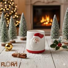 Obal s Mikulášom, keramický kvetináč