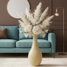 VÁZA Mica Decorations Dix z recyklovaného skla béžová - v75xh34cm