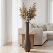 VÁZA Mica Decorations Dix z recyklovaného skla hnedá - v99xh25cm