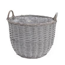 Sivý prútený obal s ušami