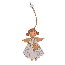 ZÁVES ANJEL BIE/ZLA DREVO S/2 6,5*9CM - FLORASYSTEM