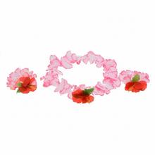 Sada Havaj ružová - náhrdelník s náramky - FLORASYSTEM