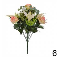 KYTICA RUŽA ĽALIA CALA x18 MIX 6F 48CM