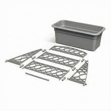 DBLO600 KVETINÁČ S PERGOLOU ŠEDÝ KAMEŇ  š.58XV.SETU78CM