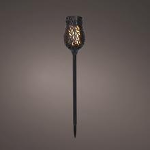 Solárna lampa s efektom plameňa, výška 42 cm.