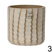 Obal pruhy prírodný mix 3 druhy 13x13 cm