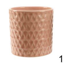 Kvetináč obal kamenina textur ass4 V13x13cm