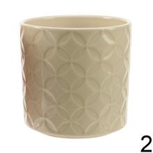 Kvetináč obal kamenina textur ass4 V13x13cm