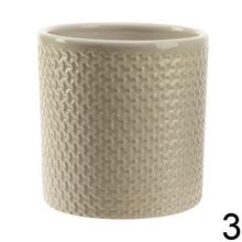 Kvetináč obal kamenina textur ass4 V13x13cm