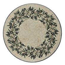 Príručný oceľový stôl Athens s dekoratívnym povrchom.