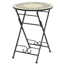 Stôl vonkajší oceľový Athens D.58cm H.76cm - FLORASYSTEM