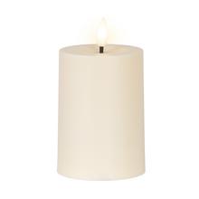 Solárna sviečka plastová stabilná D.7cm H.10cm - FLORASYSTEM