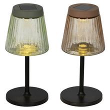 Solár stolová lampa, sklenená, ass2 V25cm/pr.11,5cm - FLORASYSTEM