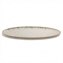 TÁCKA STRIEBORNÁ VEĽKÁ PLECH 59,5*20*3CM - FLORASYSTEM
