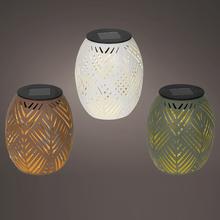 Solár lampáš kovový stabilný 3ass pr.12/V15cm