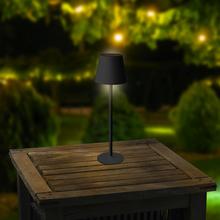 Solárne stolové svetlo čierne