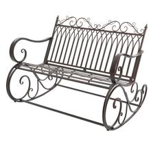 Hojdacia lavica bordová oceľ vonkajšia 92/113/90cm - FLORASYSTEM