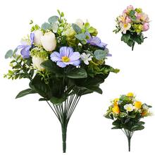 KYTICA ANEMONE KROKUS MIX 3F 43cm ŹLTÁ,MODRÁ,CYKLAM - FLORASYSTEM