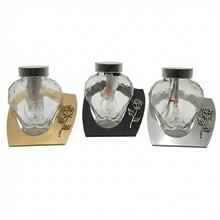 Srdcový solárny kahanec s kovovým podstavcom