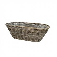 OBAL PRÚTIE OVÁL SIVÝ 49*20*18CM - FLORASYSTEM