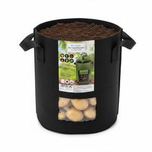 Plstené pestovateľské vrecko na zeleninu v troch farbách.