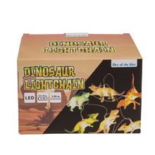 Svetelná reťaz s 10 LED diódami, dinosaurus
