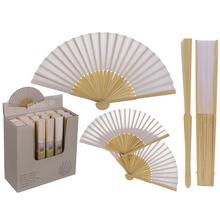 Vejár,Shine White, 21 cm, bambus - FLORASYSTEM