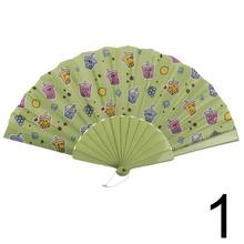 Plastový vejár, Bubble Tea. 23 x 40 cm