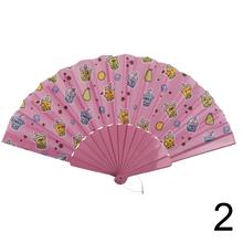 Plastový vejár, Bubble Tea. 23 x 40 cm