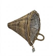 Kôš záves kubu ratan sivý pr.35/30x42cm