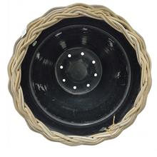 Kôš kubu ratan/plast. vklad sivý pr.65/52cm