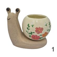 Kvetináč obal slimák ass3  V11,5x13,3x8,8cm