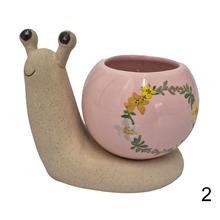 Kvetináč obal slimák ass3  V11,5x13,3x8,8cm