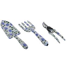 Sada záhrad náradia z ocele s potlačou hortenzií 8/2,5/28cm