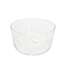 Sklenená misa s priemerom 25 cm a výškou 12 cm.