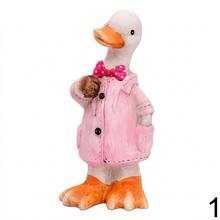 Keramické kačky v oblečení, biela farba, mix dizajnov.