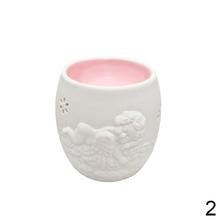 Aromalampa v tvare anjela z porcelánu, biela farba.